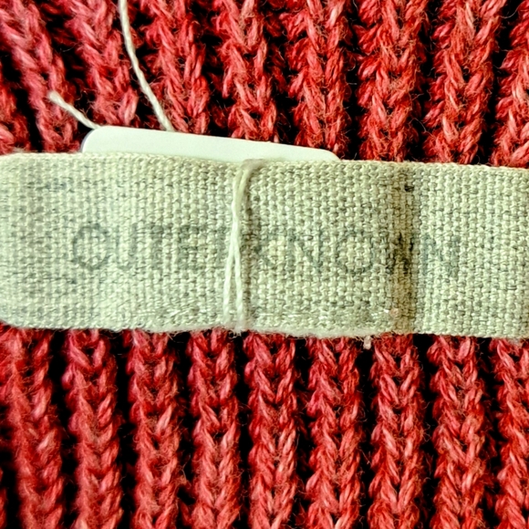 Outerknown Organic Cotton, Rin-knit Sweater Tank Top, Heathered Raspberry, Med - Picture 4 of 5